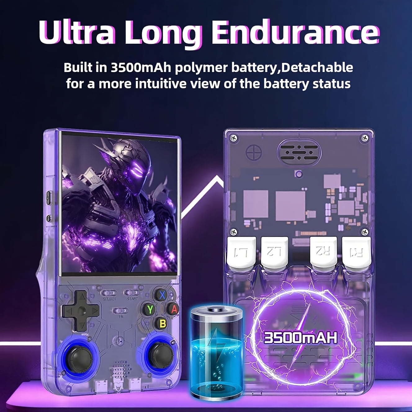 R36 Ultra Open Source Handheld Game Console 4-inch IPS HD Screen