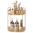 thumbnail image 1 of Organizador de maquillaje giratorio 360, almacenamiento de maquillaje para el cuidado de la piel de gran capacidad, organizadores de perfumes de 2 niveles, organizador de tocador cosmético con soporte, 1 of 5