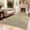 Brown, variant on HIWEAVER Modern Geometric Striped Non Slip Runner Washable 2' x 6' Throw Rug for Hallway Enterway Neutral Indoor Light Gray Carpet