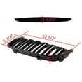 thumbnail image 3 of Front Hood Kidney Grille For BMW 2005-2008 E90 E91 325i 328i Sedan Wagon 4-Door Glossy Black, 3 of 5