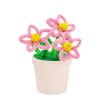 Weloille DIY Pipe Cleaner Flower Pot Making Kit 1Pc, Handcraft Art Craft Material Set, Creative Easy Assemble Handmade Craft Pack for Mother's Day Gift Home Decoration Handcraft Activity