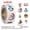 A1, variant on 500pcs Merry Christmas Gift Stickers Santa Round Seal Labels Sticker For Gift