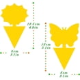 thumbnail image 2 of Trampas para moscas de la fruta, trampas para hongos, trampas adhesivas amarillas para insectos, paquete de 36, no tóxicas e inodoros para uso en interiores y exteriores, protegen la planta, 2 of 5