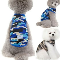 kladzum Pet Dog T Shirt Small Dogs Clothes Dog Tshirt, Fashion Pet Spring and Summer Camouflage Print Patchwork Costumes Pet Vests, Puppy Shirts Dog Vests Apparel