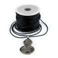 thumbnail image 3 of The Bead Chest 0.8mm Black Round Leather Cord (75ft), 3 of 4