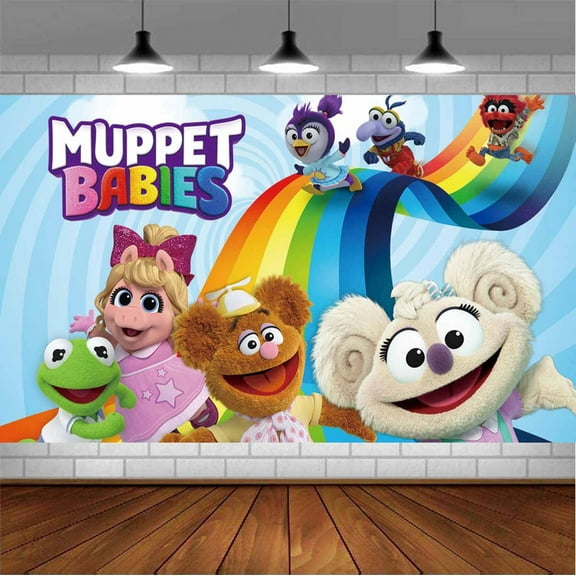 muppet babies Backdrop Banner Party Supplies Poster Movie Theme Background for Photography Birthday Decorations