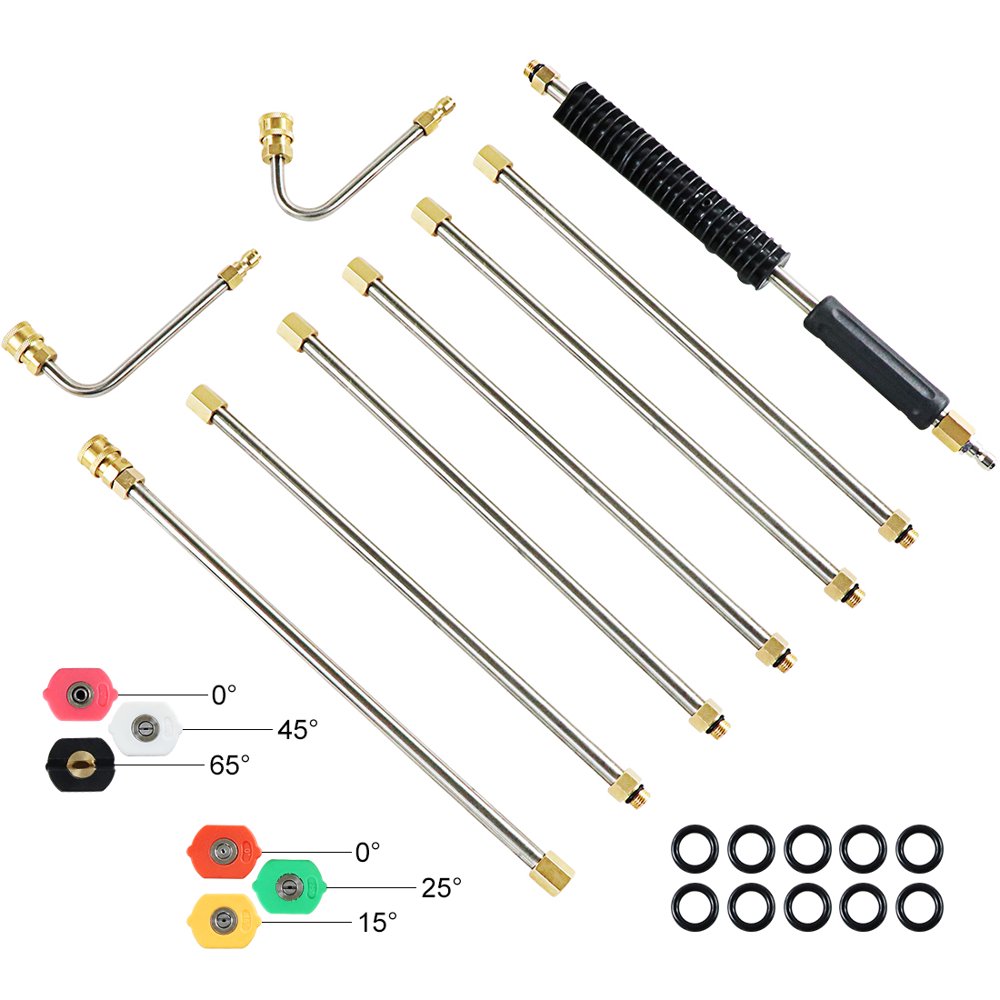 9pcs Pressure Washer Extension Wand Power Washer Lance with Spray