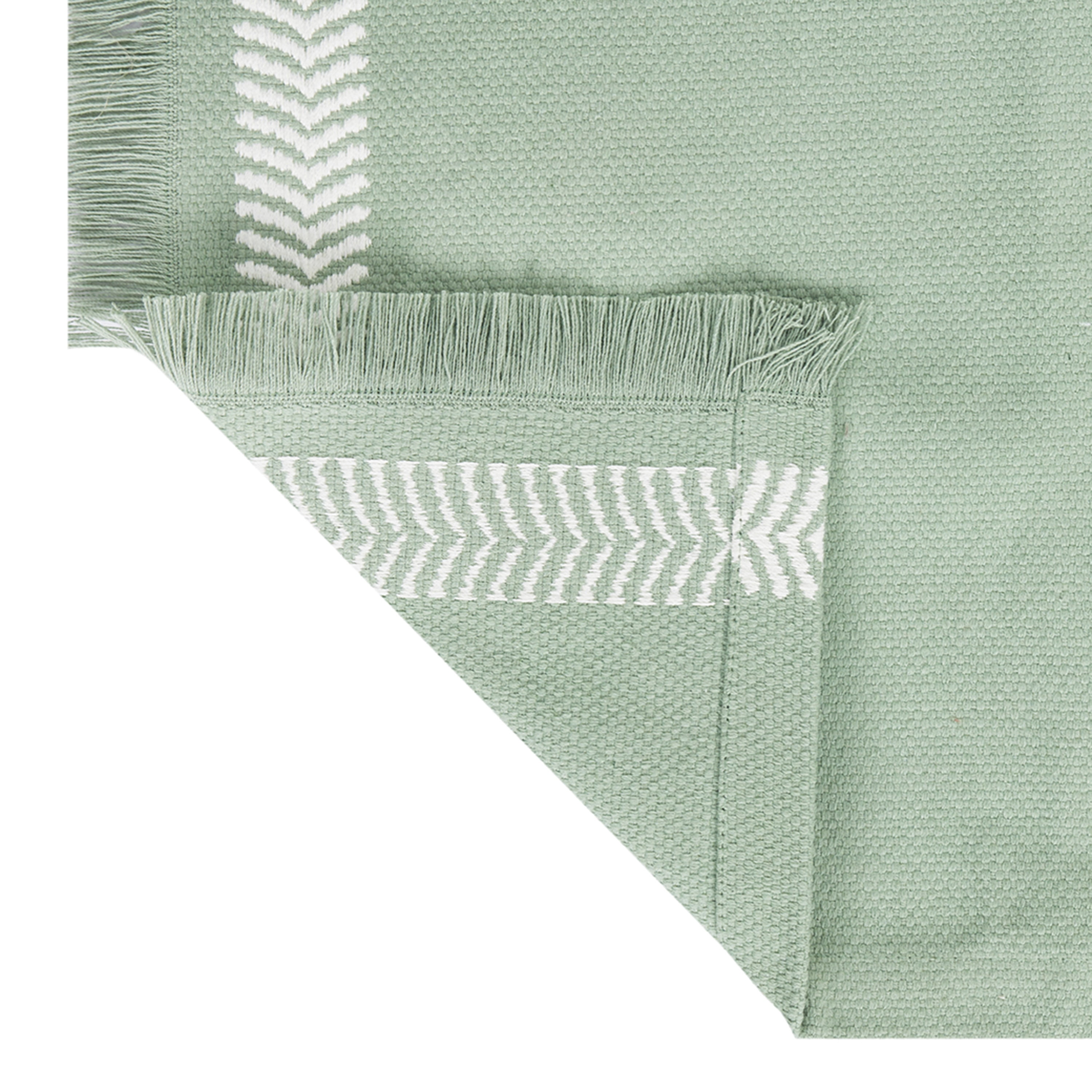 Mainstays 14" x 72" Global Woven Green Cotton Table Runner