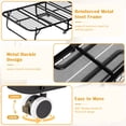 thumbnail image 6 of BCBYou Folding Bed Frame with Mattress for Adults, Foldable Bed with 5-Inch Memory Foam Mattress and Storage Bag, All-Metal Rollaway Bed Space-Saving,75"x 31", 6 of 7