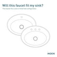 thumbnail image 3 of Moen S6710BN 90 Degree One-Handle Single Hole Modern Bathroom Sink Faucet, Brushed Nickel, 3 of 4