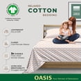 thumbnail image 4 of Thread Spread 100% Organic Cotton Sheets Queen Size - 4 PC Printed Organic Cotton Queen Percale Weave Sheet Set, Soft, Cooling, Crisp, 16" Deep Pocket Hotel Quality Bedding Set - Pastel Dreams, 4 of 7