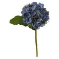 thumbnail image 2 of Nearly Natural 12��� Hydrangea Artificial Flower (Set of 12), Blue, 2 of 2