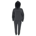 thumbnail image 4 of 2 Piece Sets for Women Fall Plus Size Casual Solid Color Two Piece Long Pants Hooded Pullover Long Sleeve Sweatshirts Sets, 4 of 5