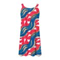 thumbnail image 5 of WILLBEST Robe avec S Femmes Robe d'Été de Plage Sans Manches Imprimée Décontractée Bord de Mer Mini Robe, 5 of 5