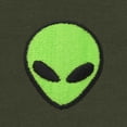 thumbnail image 2 of Dalix Alien Embroidered Fleece Crewneck Long Sleeve Sweatshirt Mens in Military Green XL X-Large, 2 of 5