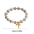 thumbnail image 3 of SIfdSeng Handmade Glazed Ceramic Bead Bracelet | Crafted Stoneware Jewelry | Unique Color Variations | | Adjustable Cord, 3 of 6