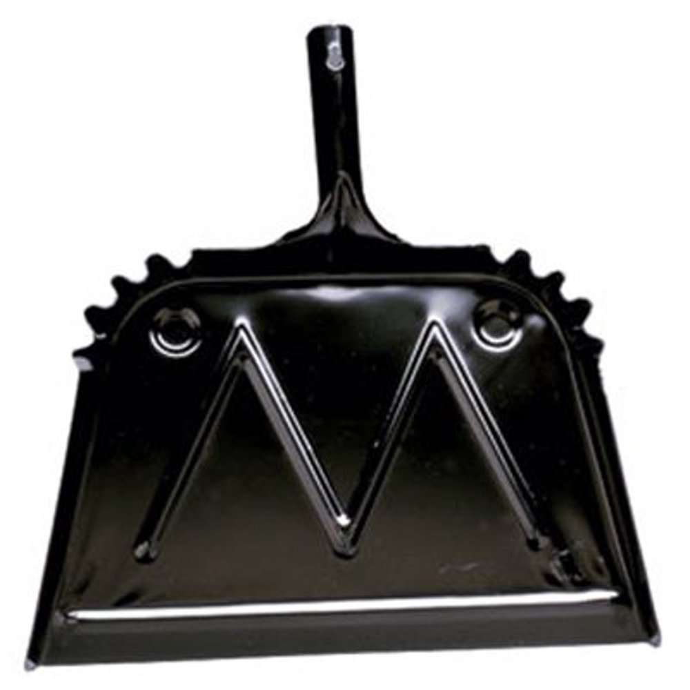 Heavy Duty Dust Pan, Black, Metal, 16", Impact, 421690