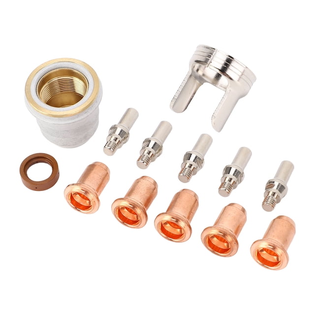 Boquillas Para Cortador De Plasma, Cubierta Protectora De Electrodo Espaciador De Doble Punto, Estructura Metálica De Amplia Compatibilidad Para PT-40 PT40 IPT-40 IPT40