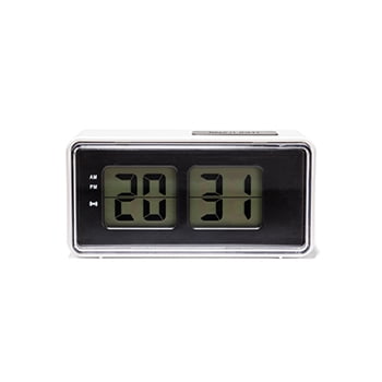 Alarm Box - Kikkerland Digital Alarm Clock White