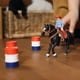 thumbnail image 2 of Set de carreras de rodeo Schleich Farm World de 3 barriles con caballo, 7 piezas, 2 of 7