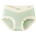 thumbnail image 3 of TNDBKQWR Womens Clothes Clearance Sale Cotton Brief Underwear for Women Cotton Panties Maternity Clothes Plus Size Cotton Panties, Green, 3XL, 3 of 6