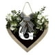 thumbnail image 1 of Guirnalda de 26 letras en forma de corazón con el apellido A Z para colgar en la puerta de entrada Guirnalda de primavera para colgar en la puerta de entrada, 1 of 3