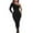 Black, variant on Sports Jumpsuit Women One Piece Off Shoulder Bodycon Shapewear Sexy Long Sleeve Bodysuit Workout All in One Gym Wear Seamless Active Stretchy Yoga Rompers