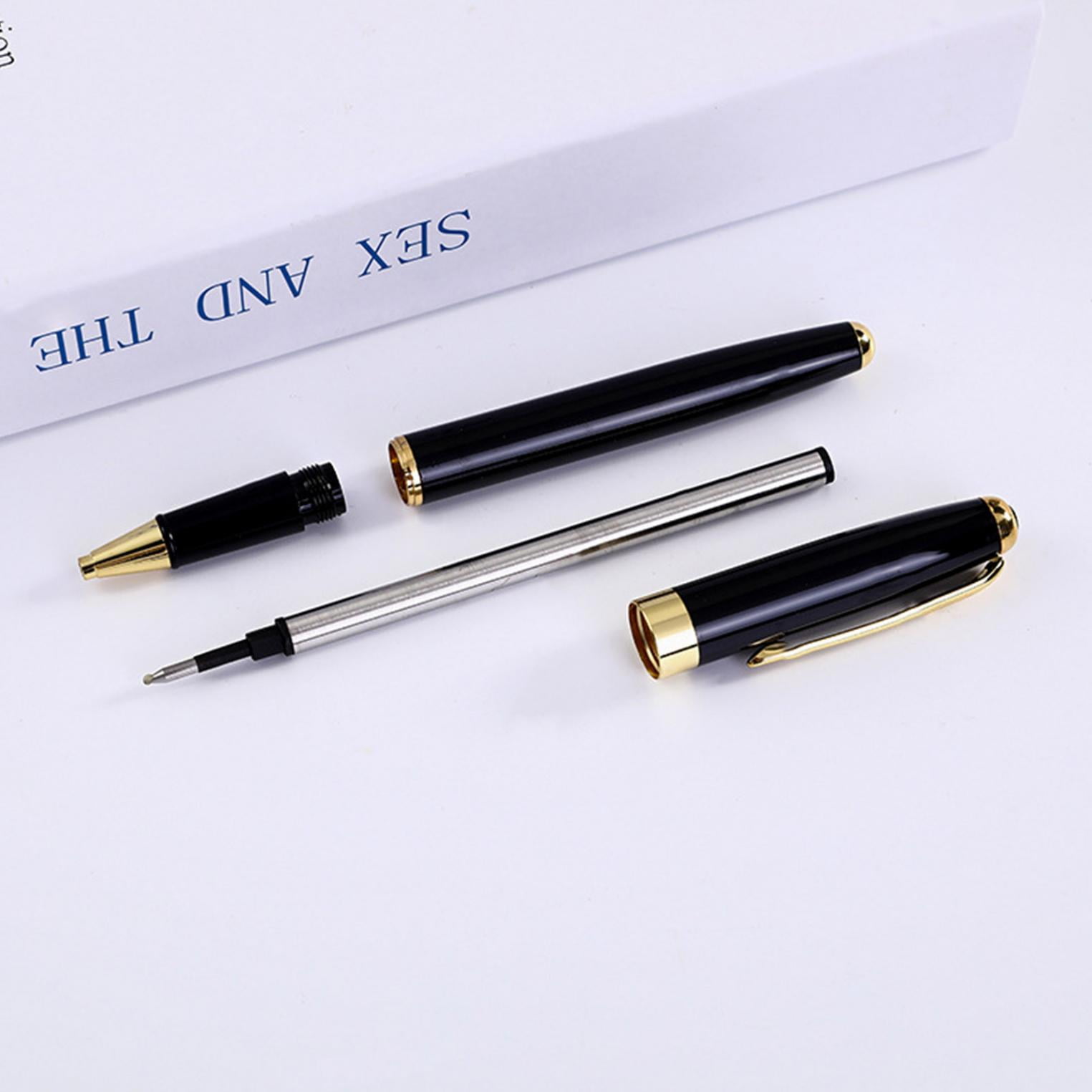  iMeaniy Luxury Ballpoint Pen Writing Set,Elegant Fancy Pens  for Signature Colleague Students Boss,Executive Nice Pens for Business  Birthday with Gift Box,2 extra 0.5 mm refill(2 pens) : Office Products