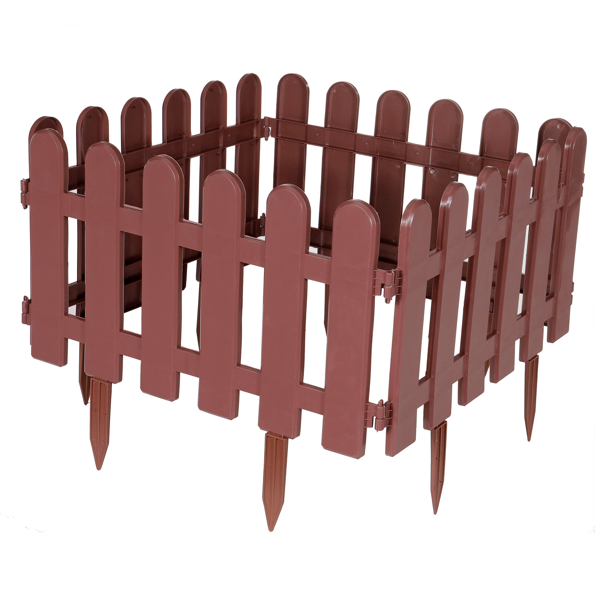 Uxcell 19.7x11.8 Inch Garden Decorative Fence Border Lawn Picket with