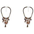 thumbnail image 3 of maskred Collier de Déclaration Bohème Choker Turquoise Exquis Marron 45 + 8cm 2Set, 3 of 6