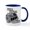 White/Navy Inside, variant on CafePress - Still Plays With Blocks - 11 oz Ceramic Mug - Novelty Coffee Tea Cup