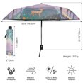 thumbnail image 3 of FORMRS Travel Umbrella Folding Auto Open Close Windproof Rain UV Protection, Purple Forest Scene, 3 of 8
