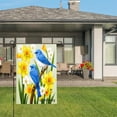 thumbnail image 3 of Amhnf Blue Birds And Daffodils Garden Flag For Home Outdoor Garden Yard Decor 12x18 inch, 3 of 5