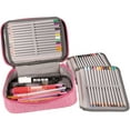 thumbnail image 2 of heyrekt Super Large Capacity Pencil Case with Inside Pocket, Pink, 72 Count, 2 of 6