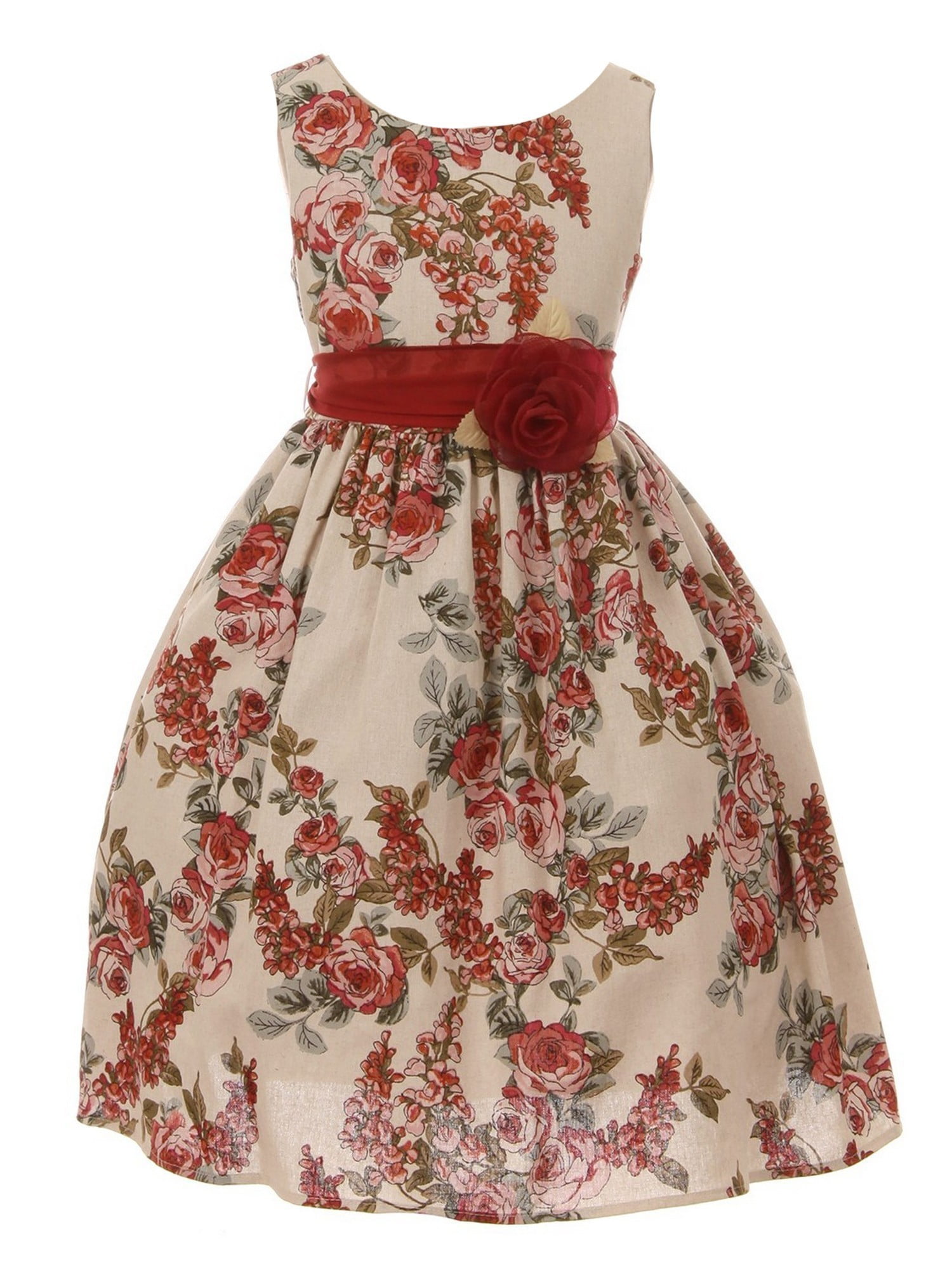 flower girl linen dresses