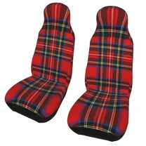 Covers Protector Seats Bucket Gingham Geometric Van or SUV Trucks Cars for Universal Covers Seat Car Clan Tartan Stewart Royal