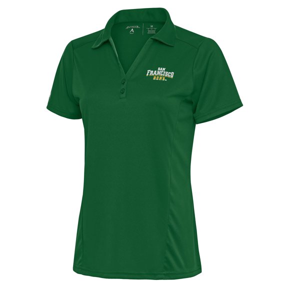 Women's Antigua Green San Francisco Dons Tribute Polo
