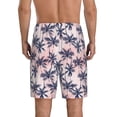thumbnail image 3 of Bixox Men's Tropics Palm Trees printed lightweight casual shorts, soft sleep shorts with pockets., 3 of 7