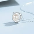thumbnail image 2 of Light Luxury Temperament Special-interest Design Simple All-match S999 Pure Silver Pearl Necklace For Women, 2 of 2