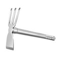 thumbnail image 2 of Gardening Hoe Handheld Tool Practical Wear Resistant Durable Non Slip Handle Mini Stainless Steel for Cultivating Vegetable Hiking Weeding D, 2 of 7