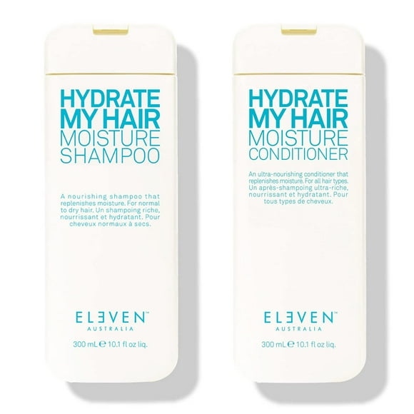 ELEVEN AUSTRALIA Hydrate My Hair Moisture Shampoo &amp; Conditioner 10.1 Fl Oz each