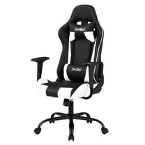 PayLessHere Gaming Chair - Ergonomic w/Lumbar Support & Headrest，Rolling Swivel for PC Gamer (White)