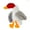 9" Duck White Crinkle Dog Toy, variant on Dogline 11" Chicken Crinkle Dog Toy