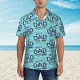 thumbnail image 4 of Goofa Best Dad Ever Hawaiian Shirt for Men, Unisex Summer Beach Casual Short Sleeve Button Down Shirts,Aloha Tropical Floral print shirt-X-Large, 4 of 9