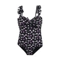 thumbnail image 1 of Traje de baño de una pieza HUOGUO con estampado floral para mujer, verano y playa, 1 of 1
