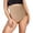 Beige, variant on Women High Waisted Shaping Panty Silk G String Panties for Women