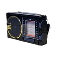 thumbnail image 3 of Radio Portátil Recargable 8 Bandas de Radio/Bluetooth/USB/Micro SD/Lampara/Panel Solar, 3 of 8