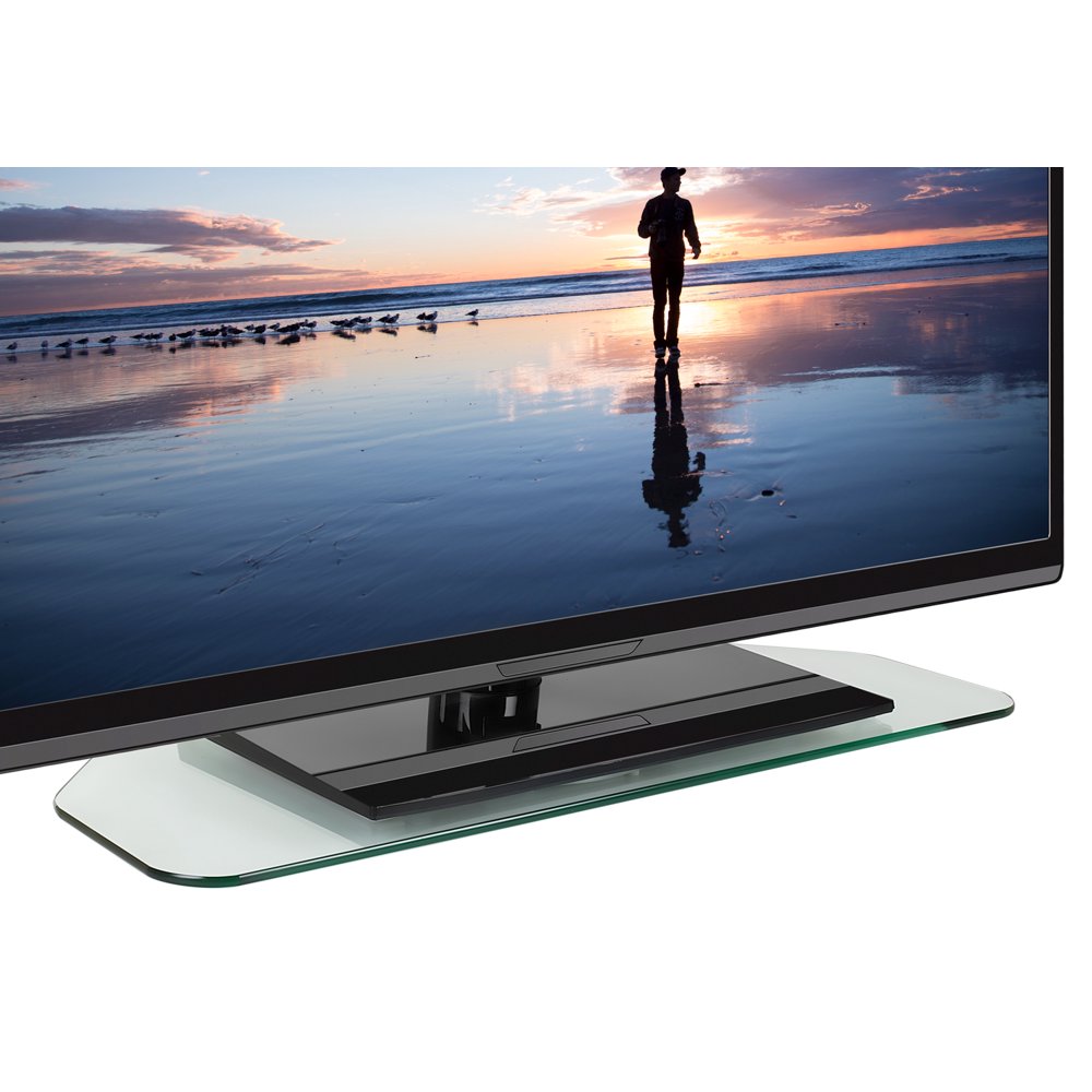 MountIt! TV Turntable Stand Glass Rotating Swivel TV Base for 32