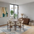 thumbnail image 2 of Comedor moderno circular de madera para 4 personas, 2 of 7