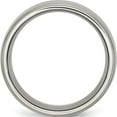 thumbnail image 2 of Titanium Brushed And Polished 10mm Grooved Ridged Edge Band (Size 10) Made In China tb137-10, 2 of 5